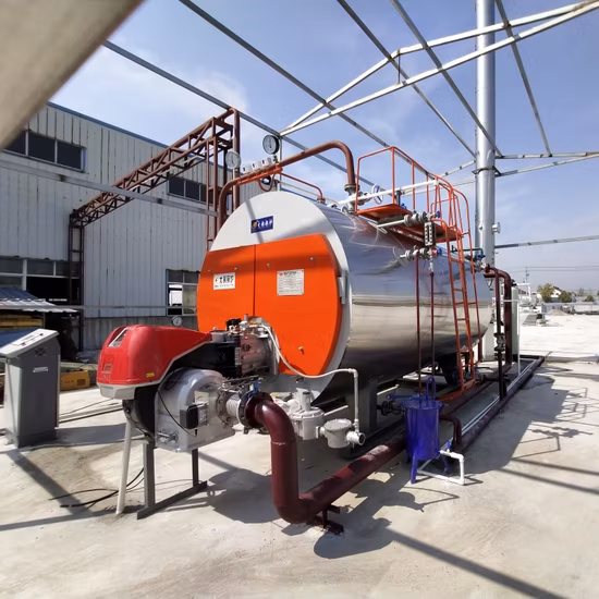 Caldaia industriale per acqua calda a gas combustibile a tubi di fumo per hotel